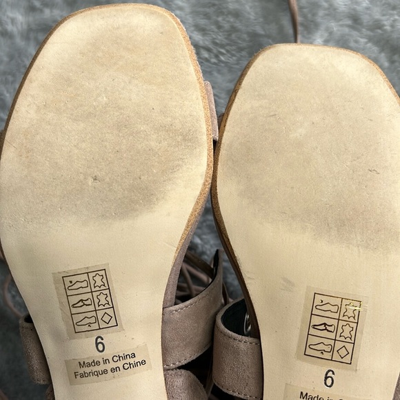 🎯Jeffrey Campbell Bryn Gladiator Sandals Taupe Size 6 - Picture 10 of 15